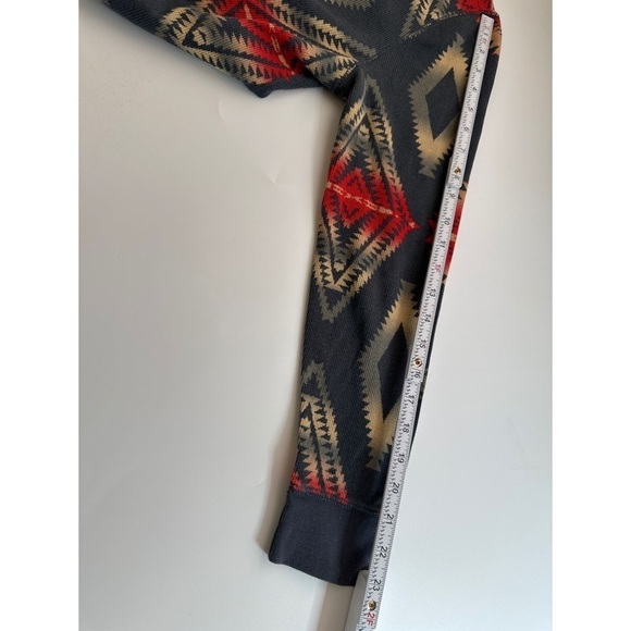 Chaps Denim Aztec Southwestern Long Sleeve Sweatshirt - Picture 8 of 9